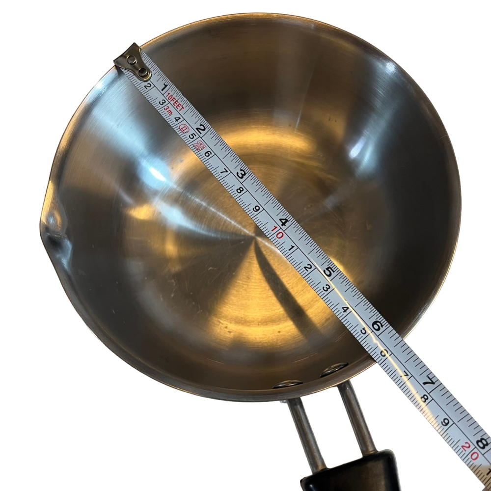 ❮二手❯ 日本 Don Quijote 唐吉軻德 16cm 不銹鋼單柄湯鍋 炒菜鍋 平底鍋 煎鍋 廚房用品 廚具-細節圖4