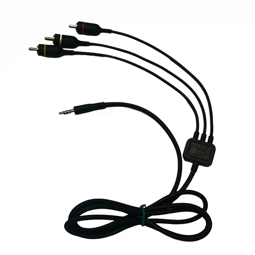 ❮二手❯ 芬蘭 NOKIA 諾基亞 CA-75U TV線 TV-OUT 3.5mm 原廠視訊線 電視線 AV傳輸線-細節圖2