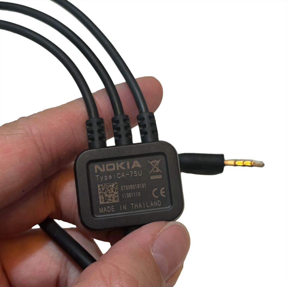 ❮二手❯ 芬蘭 NOKIA 諾基亞 CA-75U TV線 TV-OUT 3.5mm 原廠視訊線 電視線 AV傳輸線-細節圖5