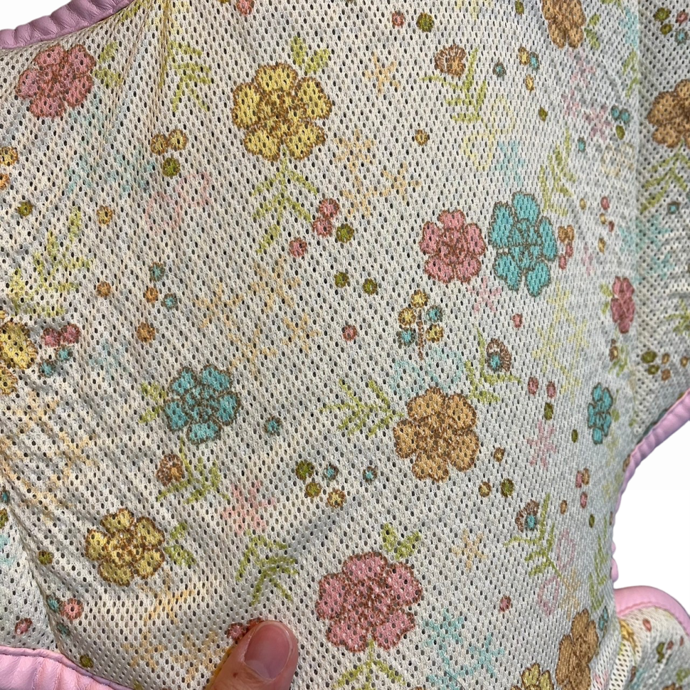 ❮二手❯ 韓國 Gio Pillow ICE SEAT 超透氣推車 汽座專用涼爽座墊 花色款 A型 褲型 粉漾花朵-細節圖3