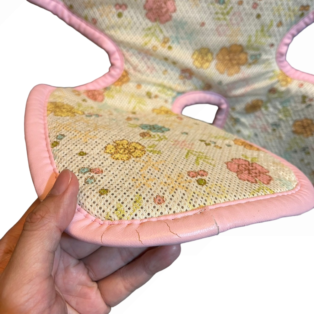 ❮二手❯ 韓國 Gio Pillow ICE SEAT 超透氣推車 汽座專用涼爽座墊 花色款 A型 褲型 粉漾花朵-細節圖4