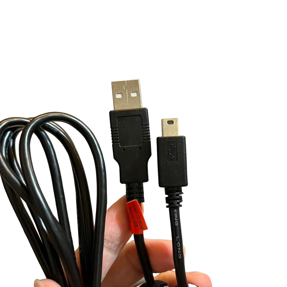 ❮二手❯ 燦坤 Mini USB 對3.5mm音源傳輸線 USB雙公 Y型傳輸線 迷你5pin車充 衛星導航電源線-細節圖2
