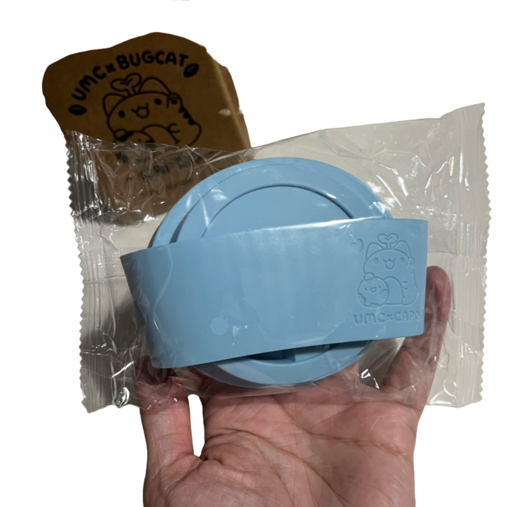 ❮全新❯ UMC 聯華電子 咖波聯名限定永續隨行杯 水杯 環保杯 馬克杯 竹纖維 PLA/杯蓋 杯套矽膠-細節圖6