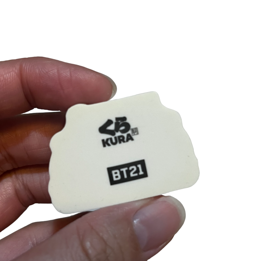 ❮全新❯ 韓國 BT21 防彈少年團BTS 藏壽司 Chimmy Shooky 橡皮擦 附蛋殼 約35mm 文具 鉛筆-細節圖2