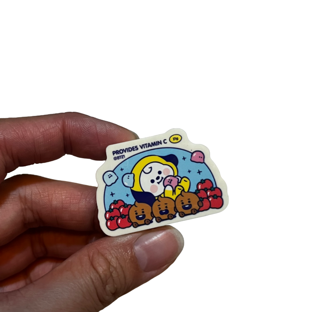 ❮全新❯ 韓國 BT21 防彈少年團BTS 藏壽司 Chimmy Shooky 橡皮擦 附蛋殼 約35mm 文具 鉛筆-細節圖7