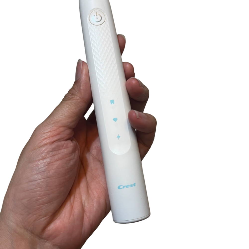 ❮二手❯ 美國 Crest 鑽白音波電動牙刷 鑽亮白 鑽白音波科技 仿效牙醫拋光技術 日常清潔 鑽亮拋光 防水刷柄設計-細節圖5