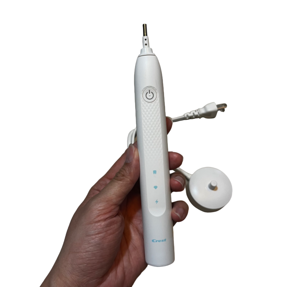 ❮二手❯ 美國 Crest 鑽白音波電動牙刷 鑽亮白 鑽白音波科技 仿效牙醫拋光技術 日常清潔 鑽亮拋光 防水刷柄設計-細節圖9