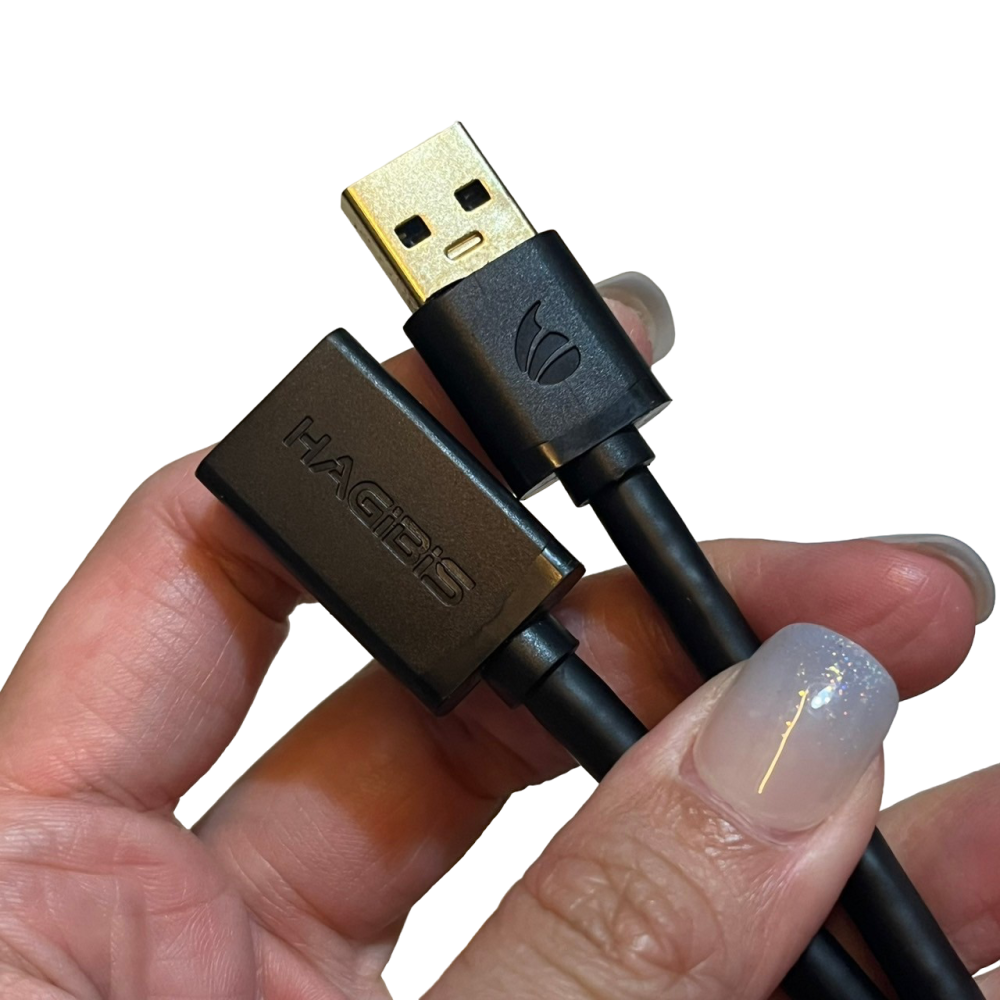 ❮近新❯ HAGiBiS 海備思 USB3.0 公對母延長線 黑 支援多種裝置 USB裝置都能連接使用 傳輸速度快-細節圖6