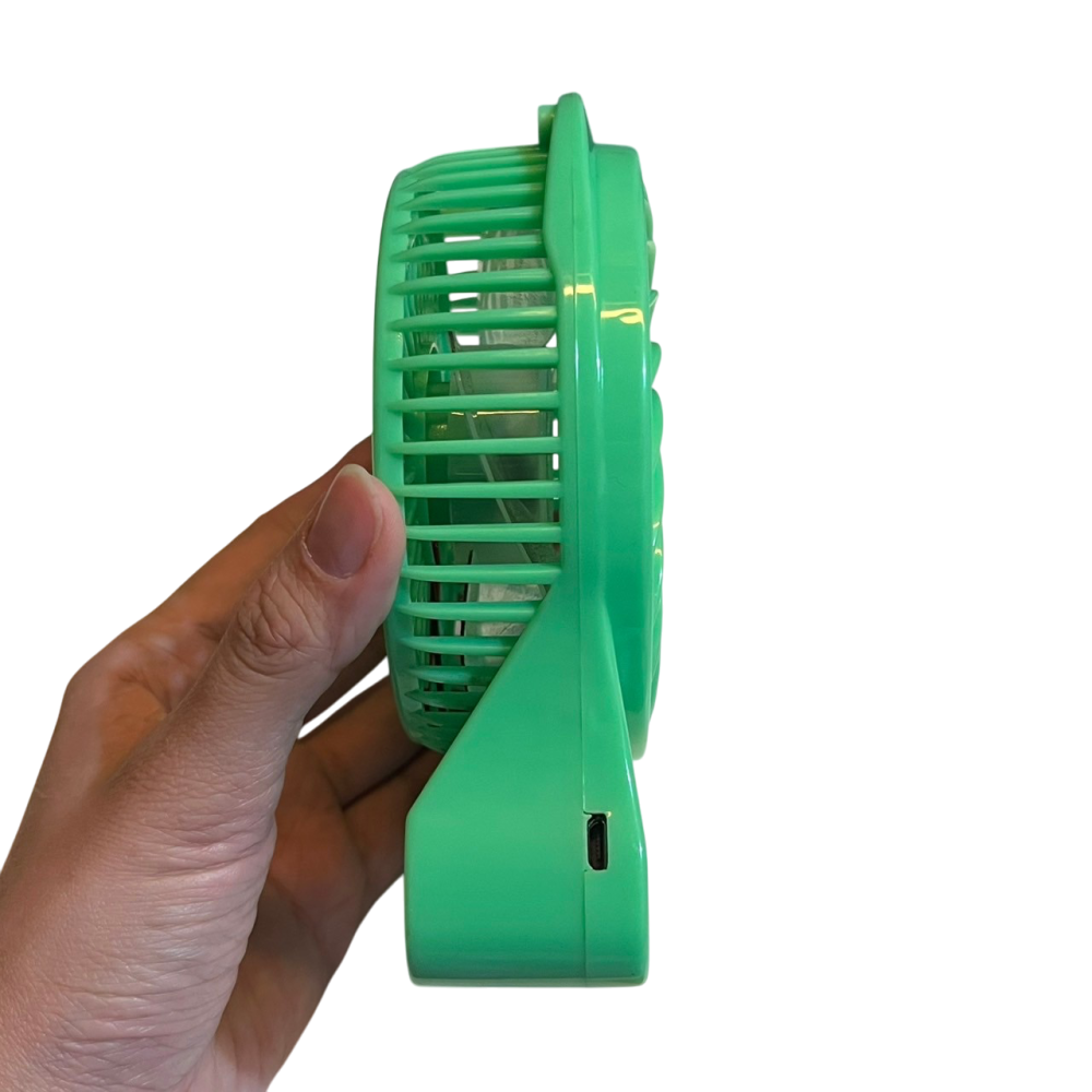 ❮二手❯ 亞太電信 Gt智慧生活 USB 涼風扇 三段式風速調節 使用可充電式鋰電池 綠 桌面風扇 小風扇 電風扇-細節圖8