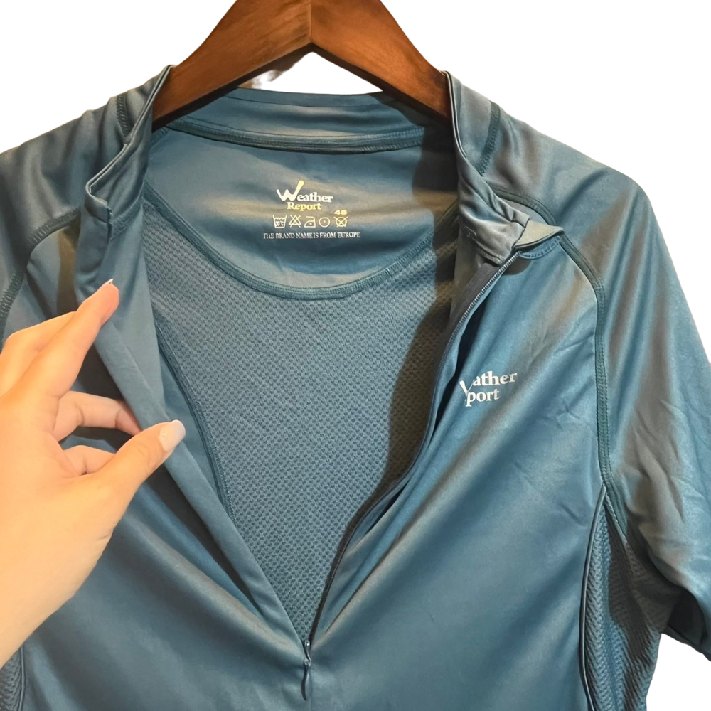 ❮全新❯ 瑞典 Weather Report WB2304-01 吸濕快乾自行車短袖T恤 中性 深湖藍 排汗衫 運動上衣-細節圖3
