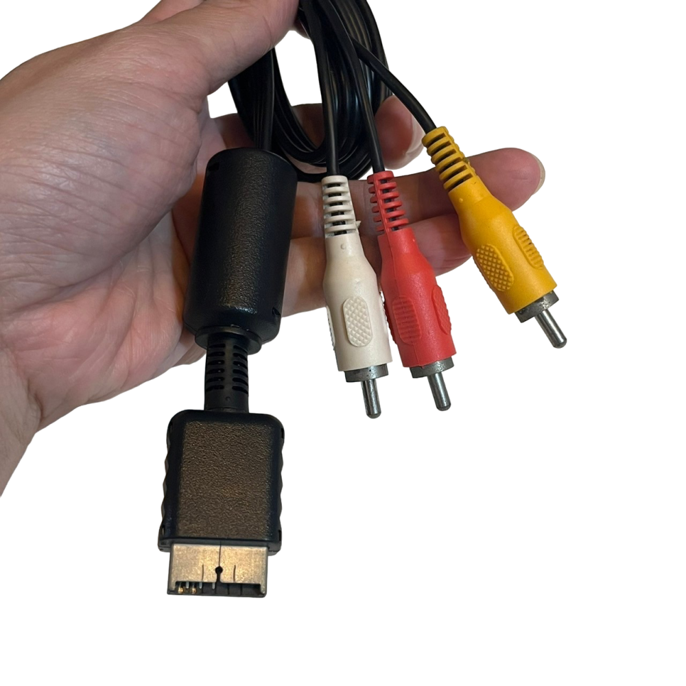 ❮二手❯ 日本 Playstation PS主機 副廠傳輸線 PS3 PS2 PS1 高畫質AV線 AV端子線 通用型-細節圖4