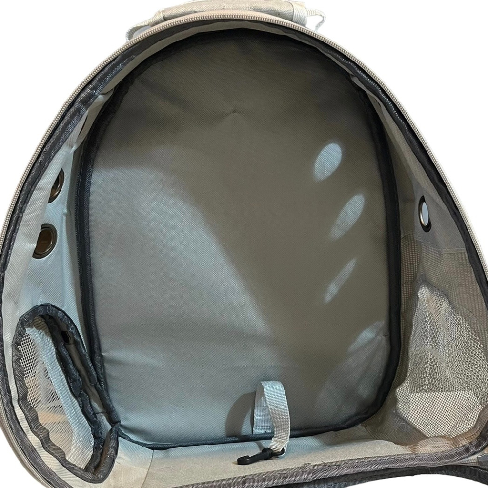 ❮二手❯ 美國 dimension 3D全視野透氣太空艙寵物背包 側邊開口設計 堅硬外殼搭車不怕擠壓 不易變形 布料提手-細節圖7