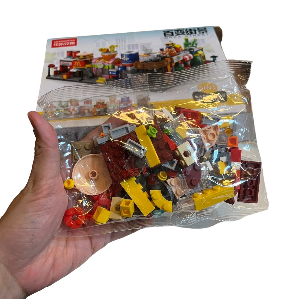 ❮全新❯ LELEBROTHER 樂樂兄弟 迷你城市街景 MC麥當勞 百變街景 麥當勞 118PCS 迷你積木-細節圖3