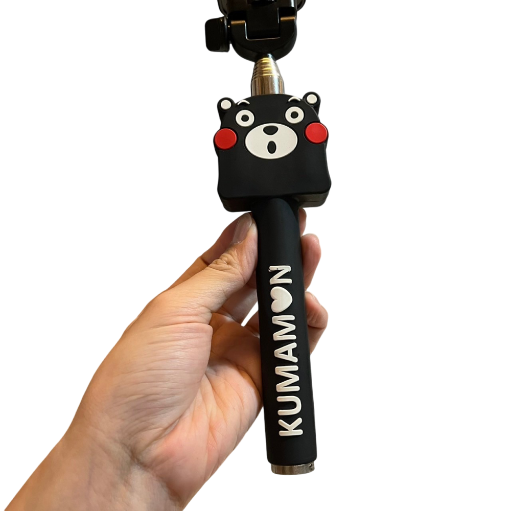 ❮二手❯ 日本 KUMAMON 熊本熊 自拍棒 布朗熊 iPhone 線控自拍桿 熊本熊 自拍神器 折疊迷你自拍棒-細節圖7