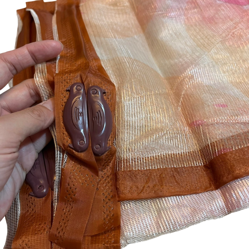 ❮近新❯ 高級自動軟紗門 90*210cm 負重加強版本 不易掉落 高密度網孔 有效防治蚊蟲進入 紗門 紗門簾子 防蚊蟲-細節圖4