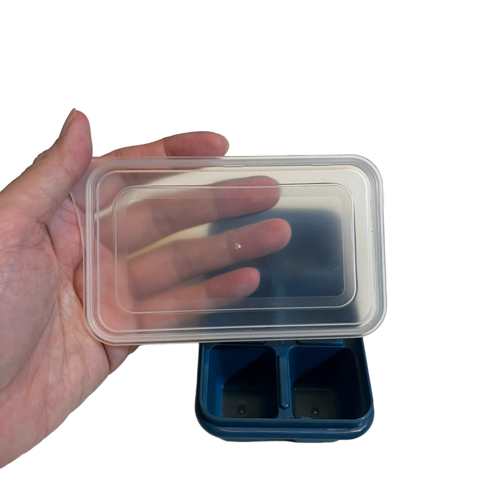 ❮近新❯ Fili 6格 附蓋 可堆疊迷你矽膠底製冰盒 好脫膜 小冰箱適用 冰磚 果汁 咖啡 冰塊盒-細節圖7