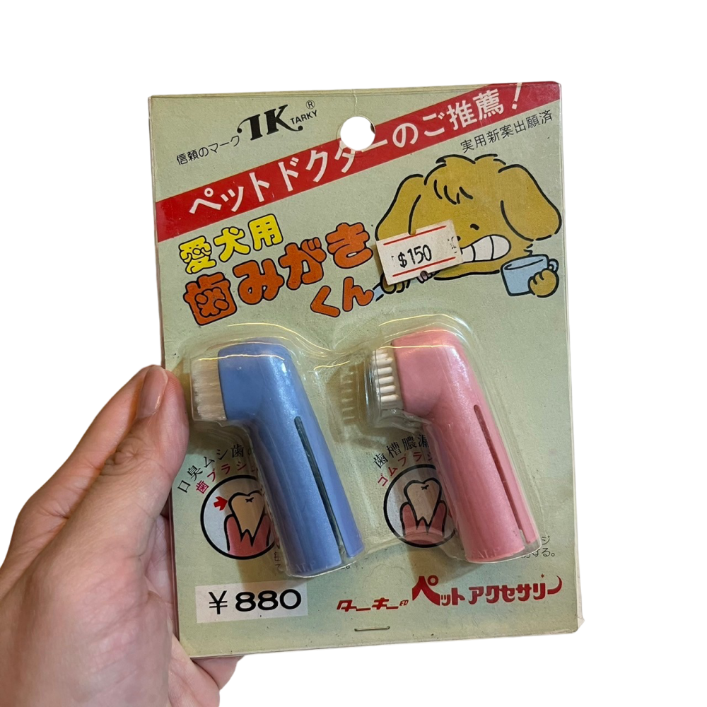 ❮全新❯ 日本 DAISO 大創 牙齒清潔 寵物指刷套 2入組 手指刷 牙刷 牙齒健康 寵物用品 狗 犬 貓 牙刷 指套-細節圖4