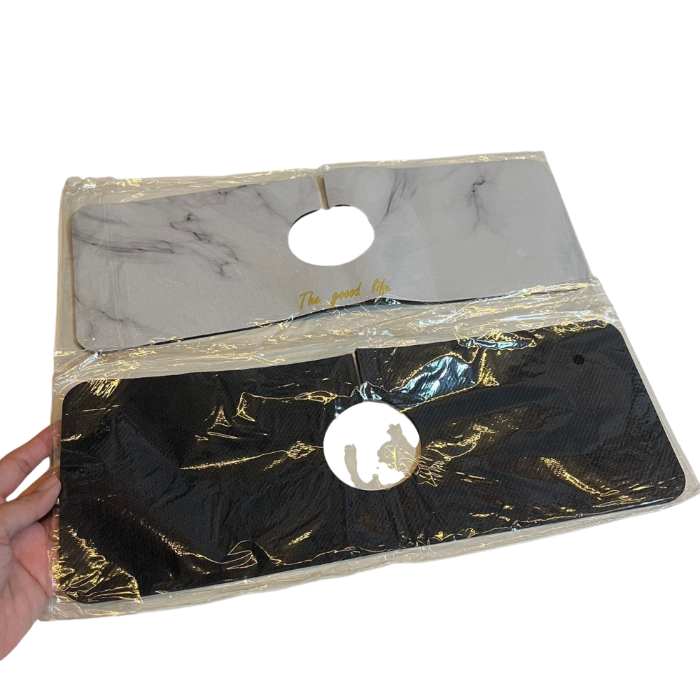 ❮全新❯ The goood life 大理石紋水龍頭硅藻土吸水墊 環繞式吸水設計墊 超強吸水性 橡膠背襯-細節圖4