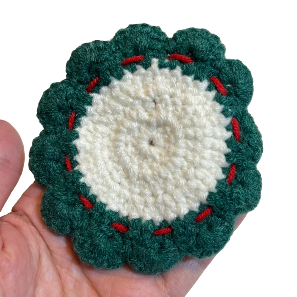 ❮全新❯ Xmas 聖誕杯墊 Christmas 鉤織手作杯墊 馬克杯墊子 防水漬 水杯墊 X-mas 交換禮物-細節圖6