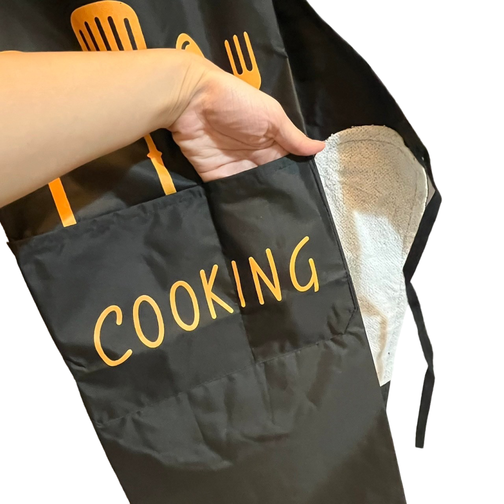 ❮近新❯ 美國 COOKING 圍裙 家用 廚房 防水防油 簡約風格 工作服 家事圍裙 圍裙 家事圍裙 圍兜兜-細節圖3