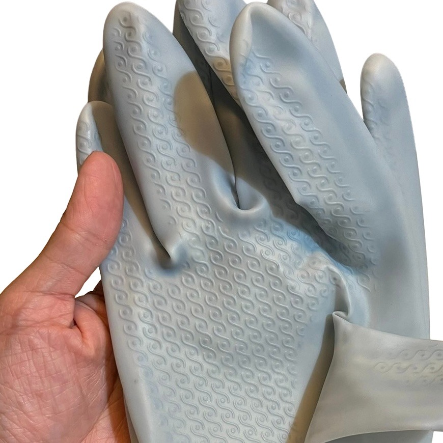 ❮近新❯ 日本 なべつかみ 廚房手套 禦寒 保暖 可作為抹布 乳膠防滑手套 清潔手套 防水手套 抹布手套-細節圖2