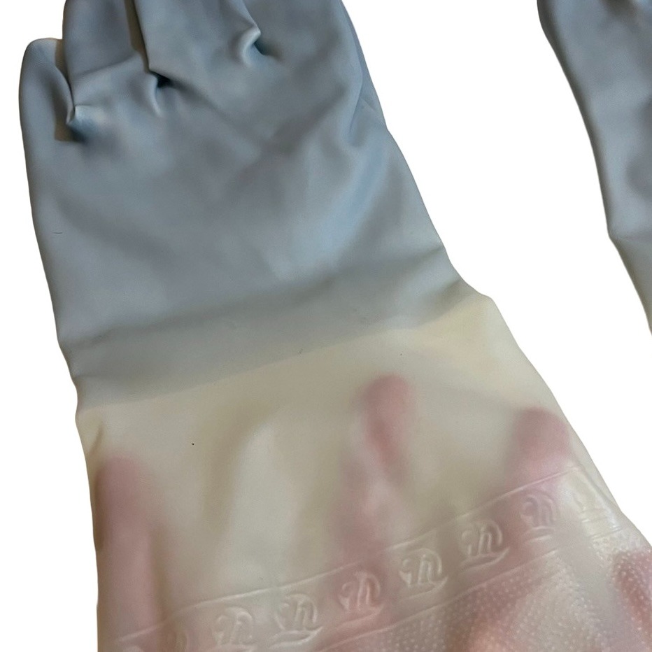 ❮近新❯ 日本 なべつかみ 廚房手套 禦寒 保暖 可作為抹布 乳膠防滑手套 清潔手套 防水手套 抹布手套-細節圖5