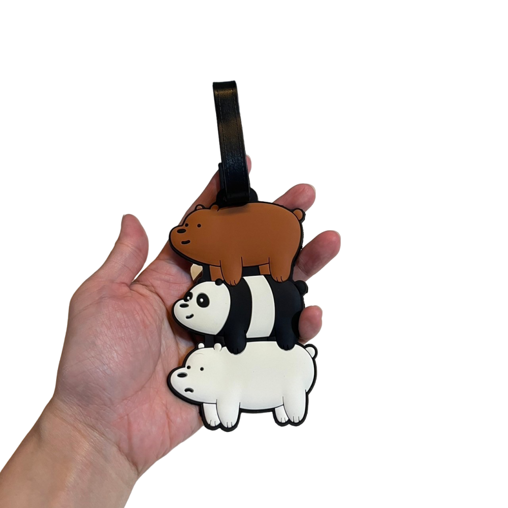 ❮全新❯ miniso 名創優品 We bare bears 熊熊遇見你 行李箱吊牌 出國旅遊必備 行李掛牌 行李牌-細節圖2