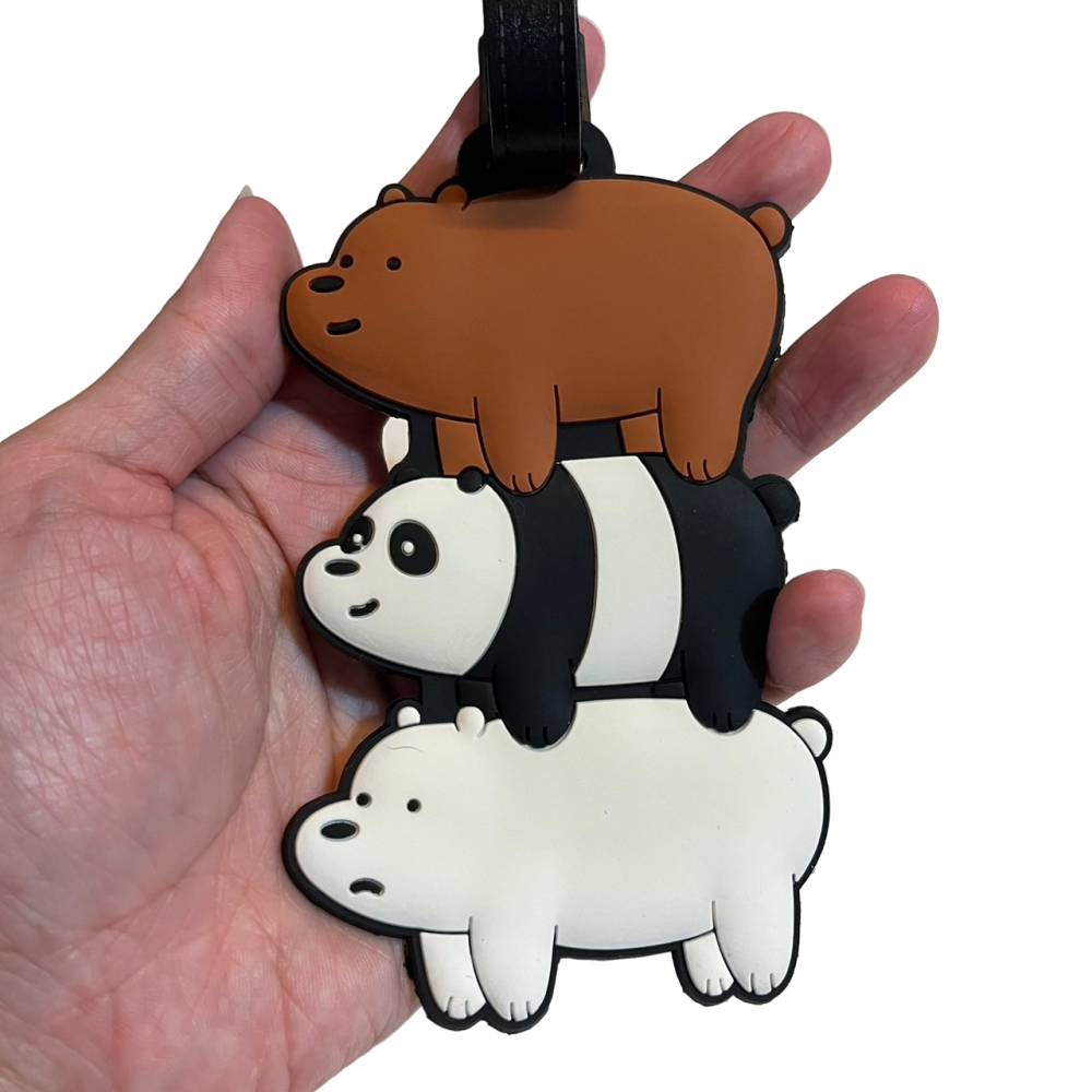 ❮全新❯ miniso 名創優品 We bare bears 熊熊遇見你 行李箱吊牌 出國旅遊必備 行李掛牌 行李牌-細節圖3