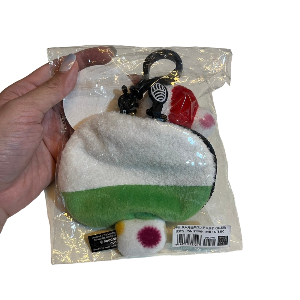 ❮全新❯ 誠品 Noodll 妖米鬼怪之惡米菇多功能吊飾收納包 努斗妖米鬼怪系列之惡米菇多功能吊飾 收納包-細節圖2