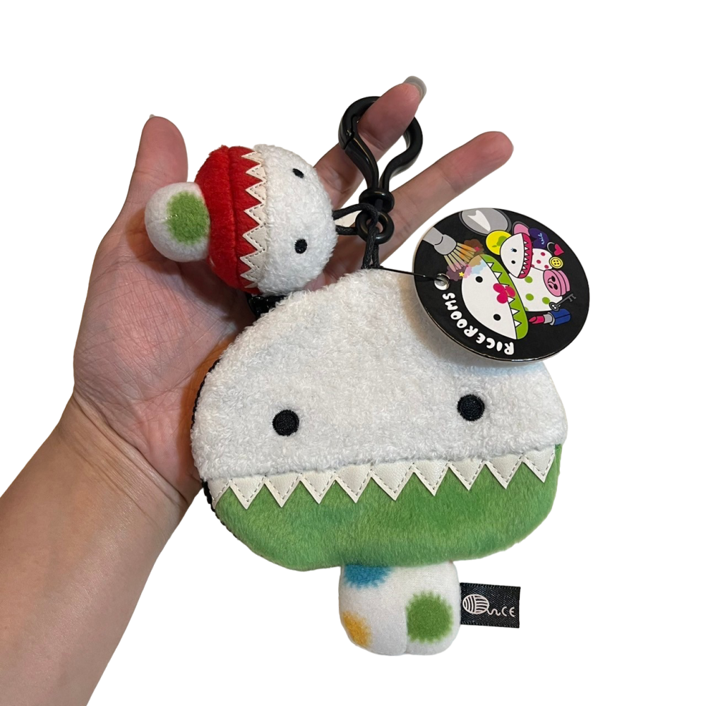 ❮全新❯ 誠品 Noodll 妖米鬼怪之惡米菇多功能吊飾收納包 努斗妖米鬼怪系列之惡米菇多功能吊飾 收納包-細節圖4