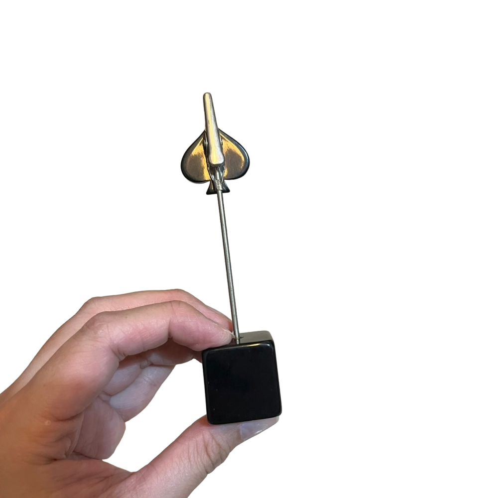 ❮近新❯ 創藝生活 撲克MEMO夾 黑桃留言夾 名片夾 便條夾 辦公室座位留言夾子 學校座位留言夾 紙條 備忘綠 便利貼-細節圖5