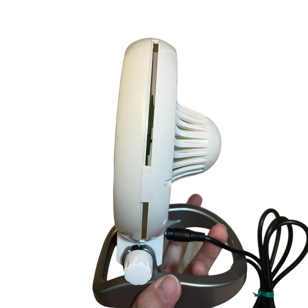 ❮二手❯ Bordvifte 可調式USB 小型電風扇 綠色 電扇主機 底座 電線 手持風扇 桌面風扇 小電風扇-細節圖7