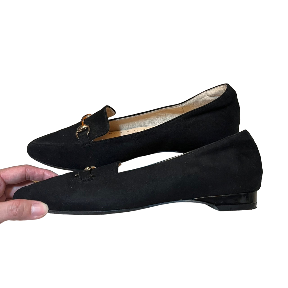 ❮近新❯ ORIN 馬銜釦真皮樂福平底鞋 黑 時尚與舒適的絕佳結合 馬銜釦設計增添時尚感 真皮材質打造高品質-細節圖3