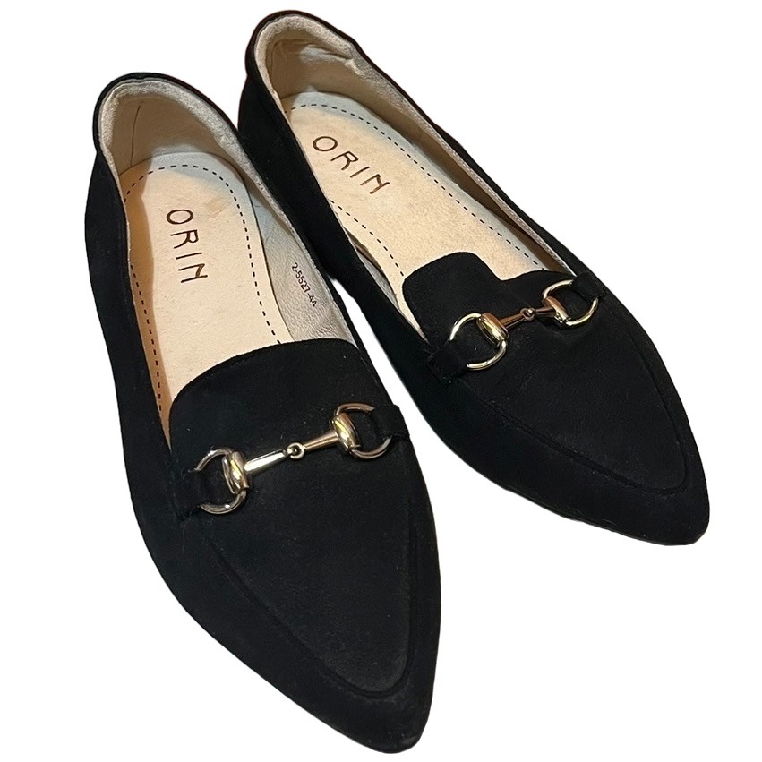 ❮近新❯ ORIN 馬銜釦真皮樂福平底鞋 黑 時尚與舒適的絕佳結合 馬銜釦設計增添時尚感 真皮材質打造高品質-細節圖6