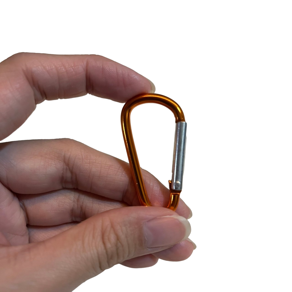 ❮近新❯ D型鋅合金 金屬彈簧扣 扣環 圓環 DIY 開口環 AirTag 寵物追蹤器收納套可搭配使用 活動鑰匙扣-細節圖2