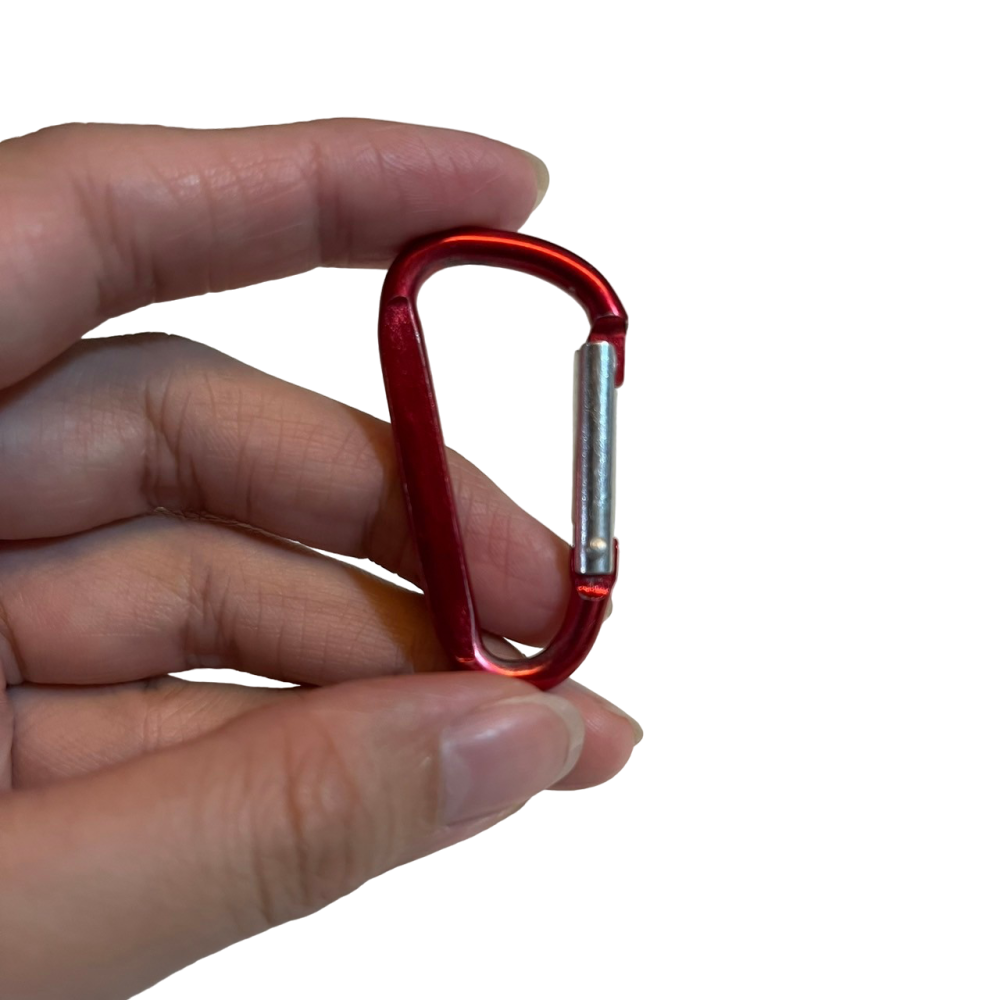 ❮近新❯ D型鋅合金 金屬彈簧扣 扣環 圓環 DIY 開口環 AirTag 寵物追蹤器收納套可搭配使用 活動鑰匙扣-細節圖3