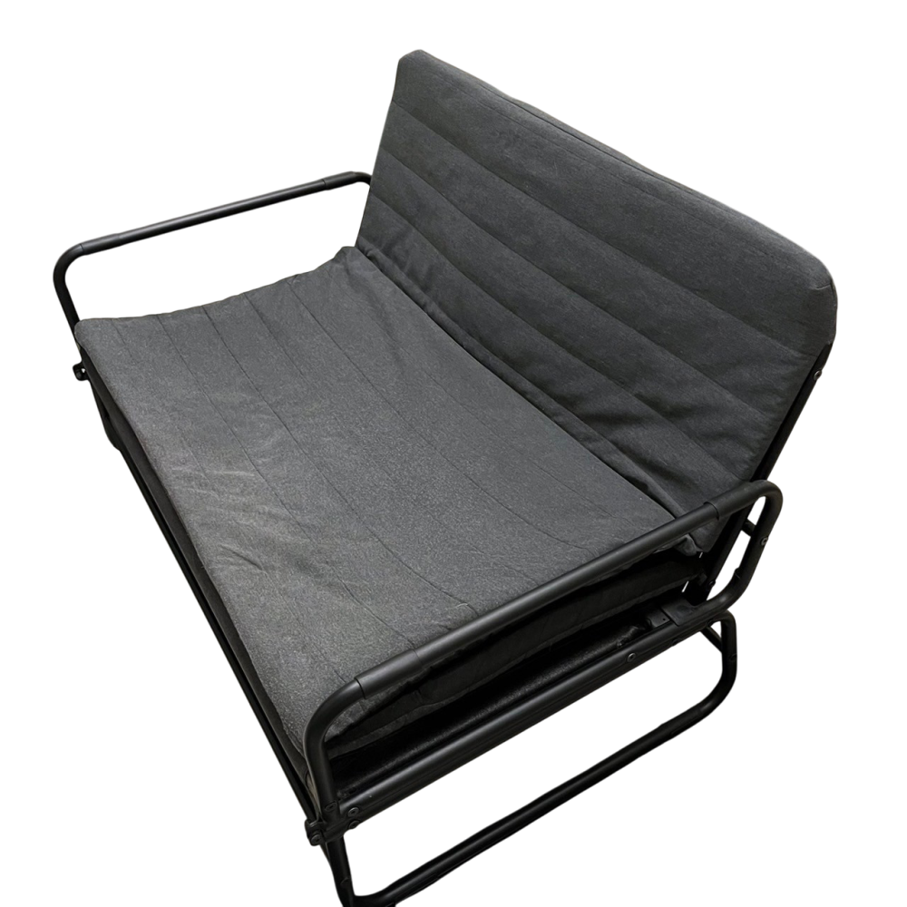 ❮二手❯ 瑞典 IKEA 宜家家居 HAMMARN 沙發床 knisa 深灰色/黑色 120 公分 沙發 椅子 折疊床-細節圖3