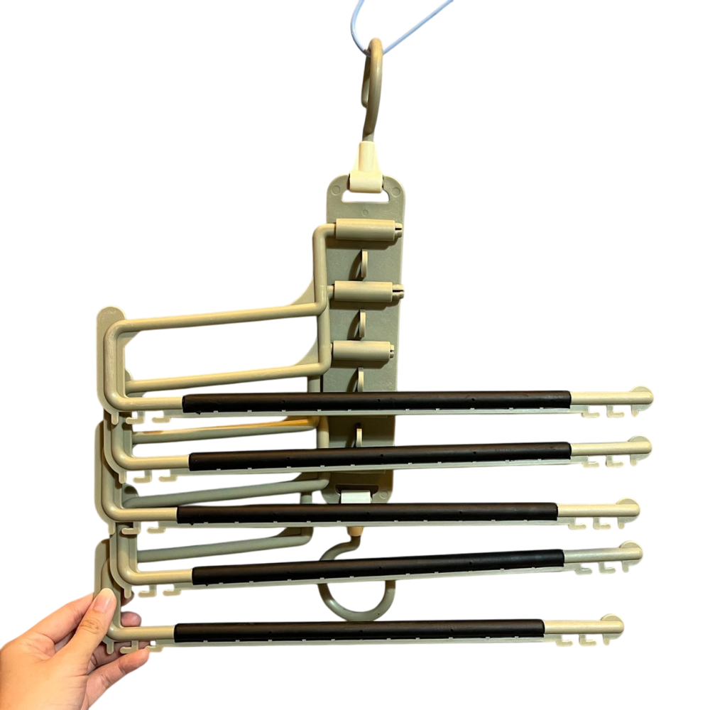 ❮二手❯ 加拿大 Cachet plus 多件式省空間衣架 長褲架 褲裙夾 褲裙衣架 帶夾子 曬內衣 胸罩 內褲 衣櫥架-細節圖2