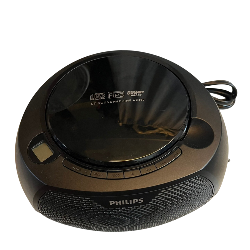 ❮二手❯ 荷蘭 PHILIPS 飛利浦 CD/MP3/收音機 音樂播放機 手提音響 AZ380/96 CD功能無法使用-細節圖2