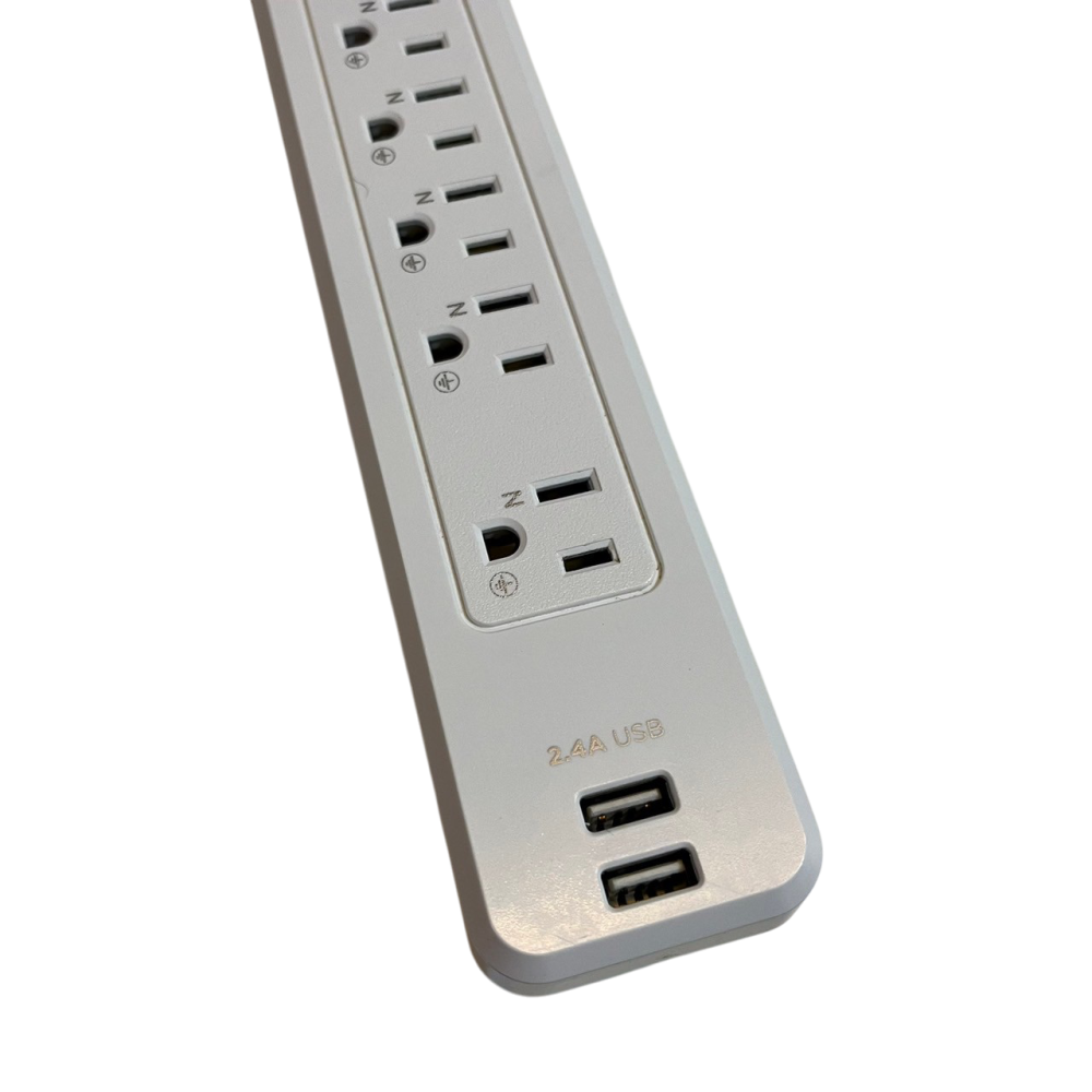 ❮二手❯ 美國 COSTCO 好市多 Professional 延長線 2P/3P 1開7座 2.4A雙孔USB充電埠-細節圖4