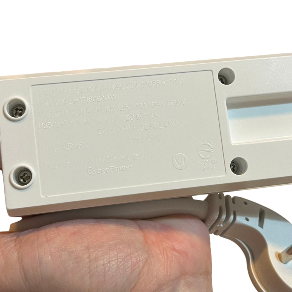 ❮二手❯ 美國 COSTCO 好市多 Professional 延長線 2P/3P 1開7座 2.4A雙孔USB充電埠-細節圖9