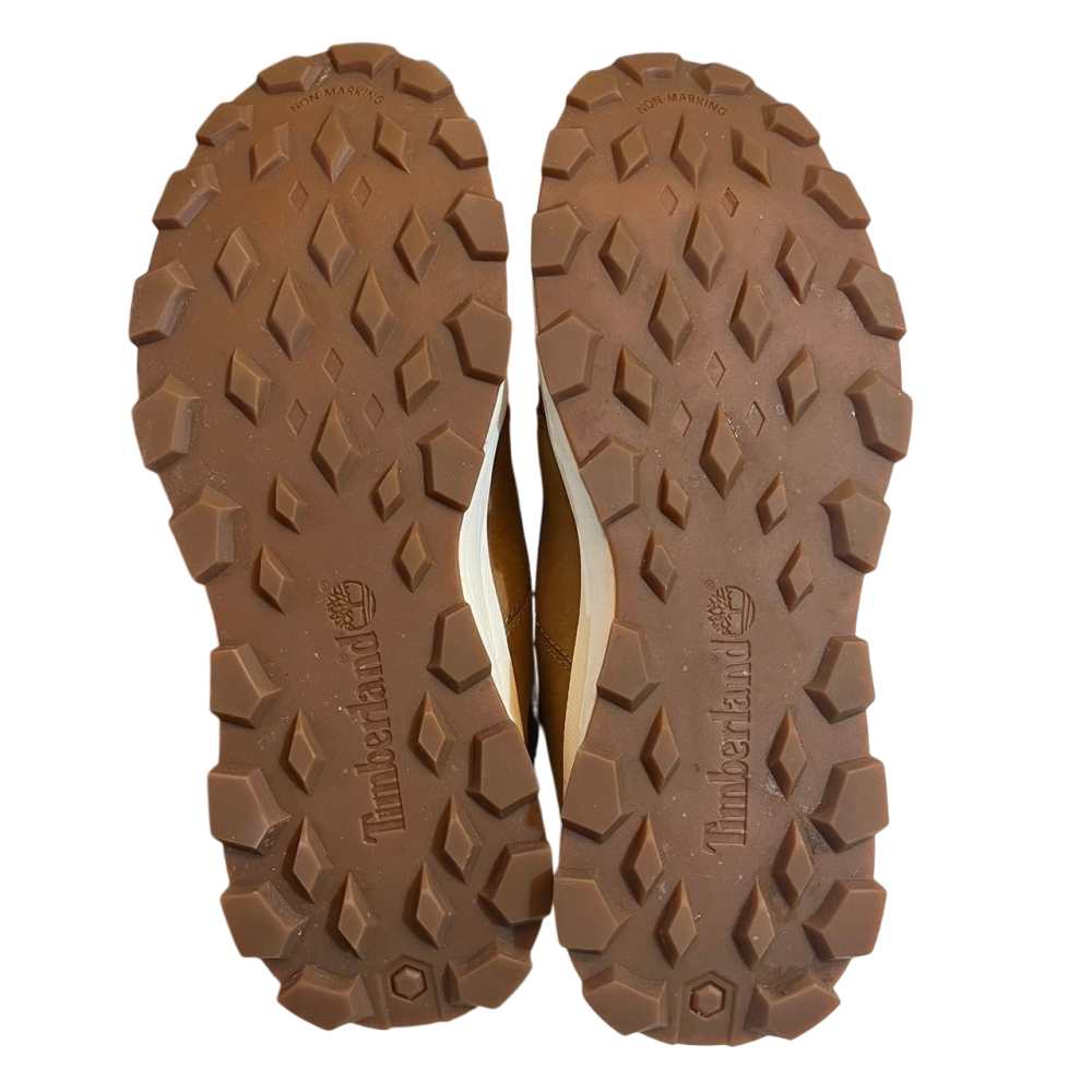 ❮近新❯ 美國 Timberland 短筒靴 棕色正絨面革 適合腳長23.5-24cm 布魯克林徒步旅行者 輕量網眼襯-細節圖8