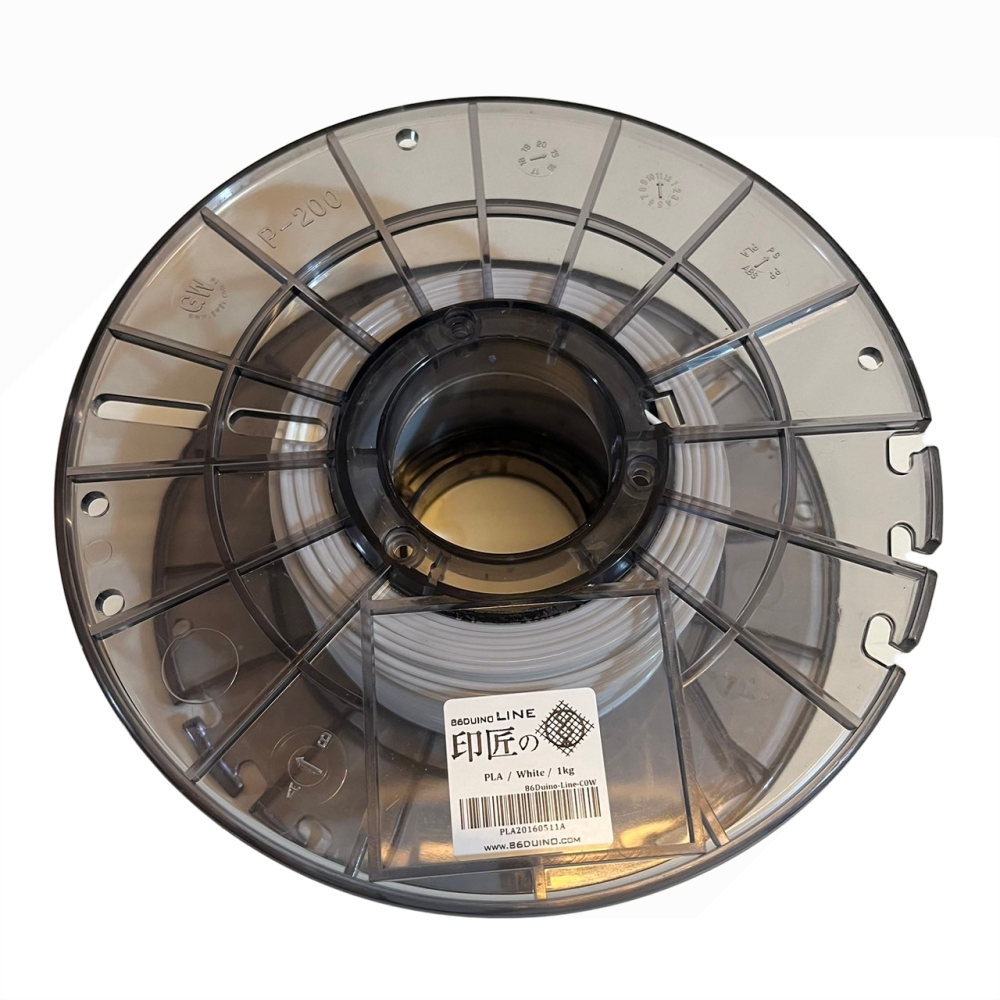 ❮二手❯ 日本 印匠 PLA列印料 1000g 印匠の糸 白 White 86Duino-Line-C0W 3D列印機-細節圖2