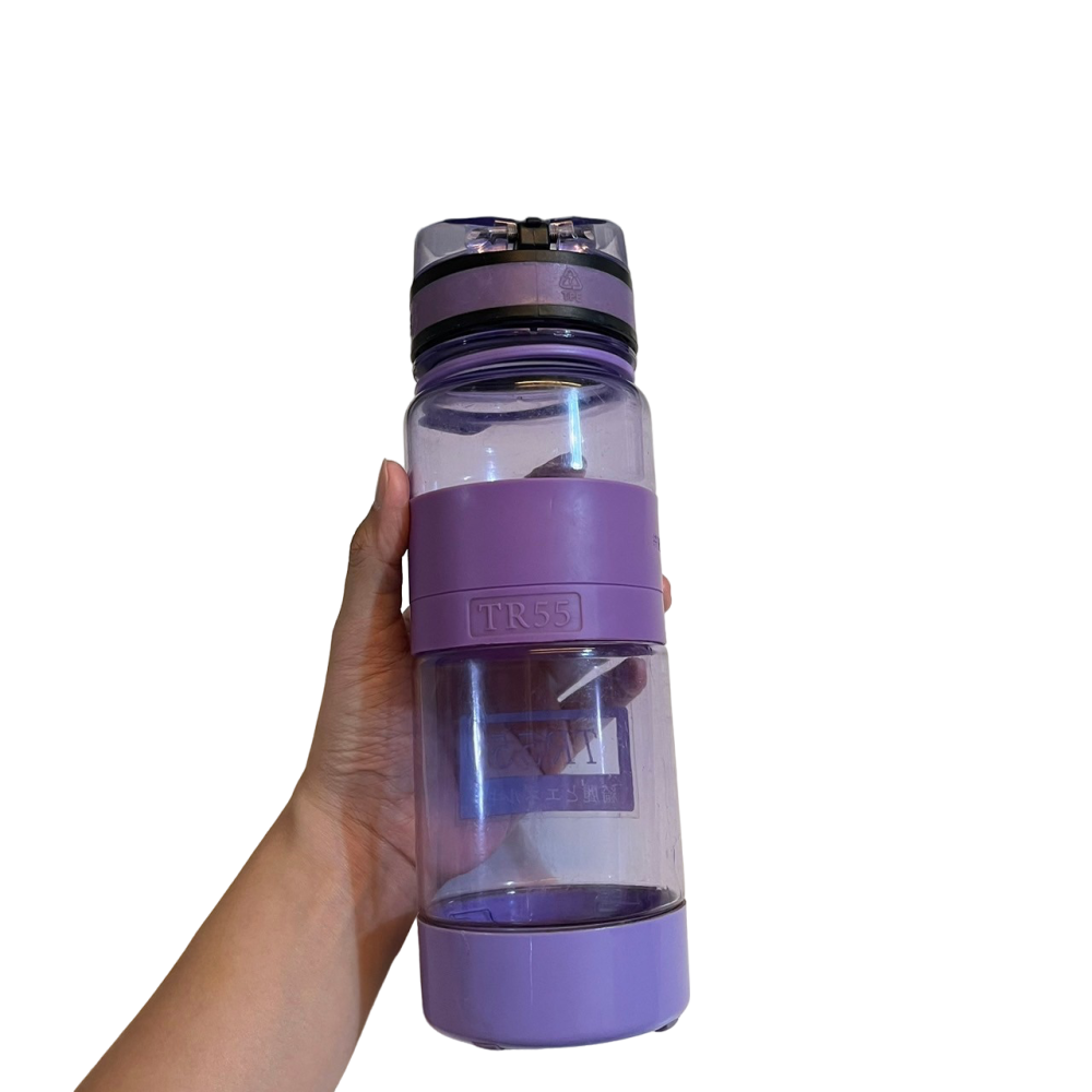 ❮二手❯ 太和工房 TR55 運動水壼 過濾抗菌 能量水壺 經典紫 大容量 環保杯 水壺 水瓶 水杯 瓶身止滑圈 省力-細節圖4