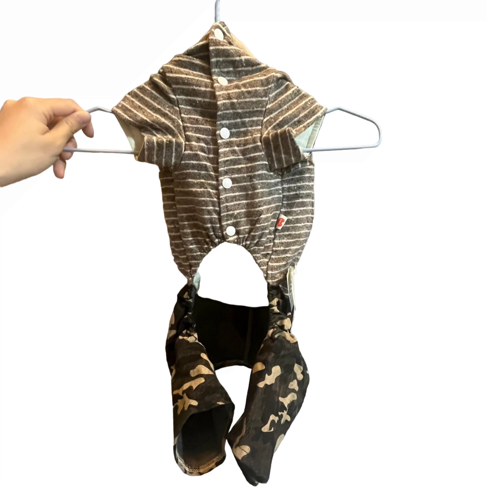 ❮全新❯ Good smile 寵物連身衣 狗狗防塵腿套露背罩衣 寵物全包四腳連身衣 中小型犬 泰迪 比熊 四季衣服-細節圖4