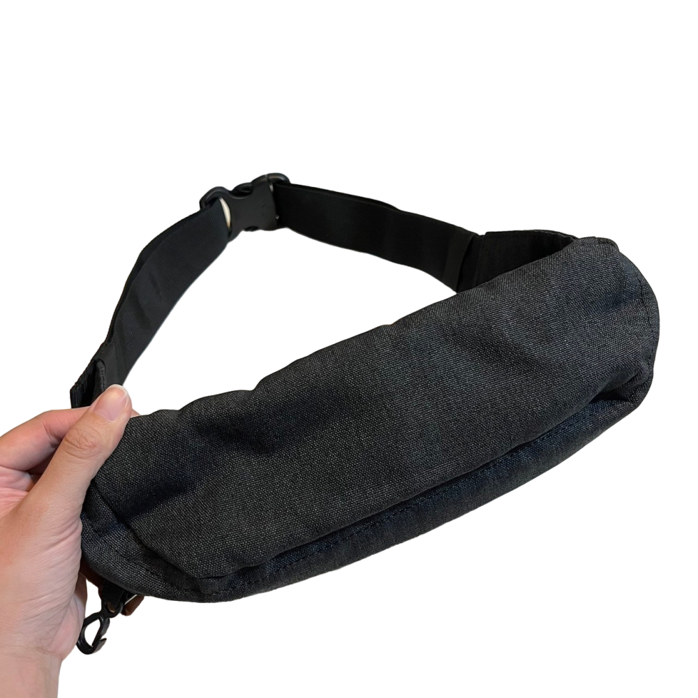 ❮二手❯ 美國 Champion 草寫logo電繡 胸包 單肩包 斜背包 腰包 外送員 胸腰包 可調節肩帶 正面冠軍標誌-細節圖3