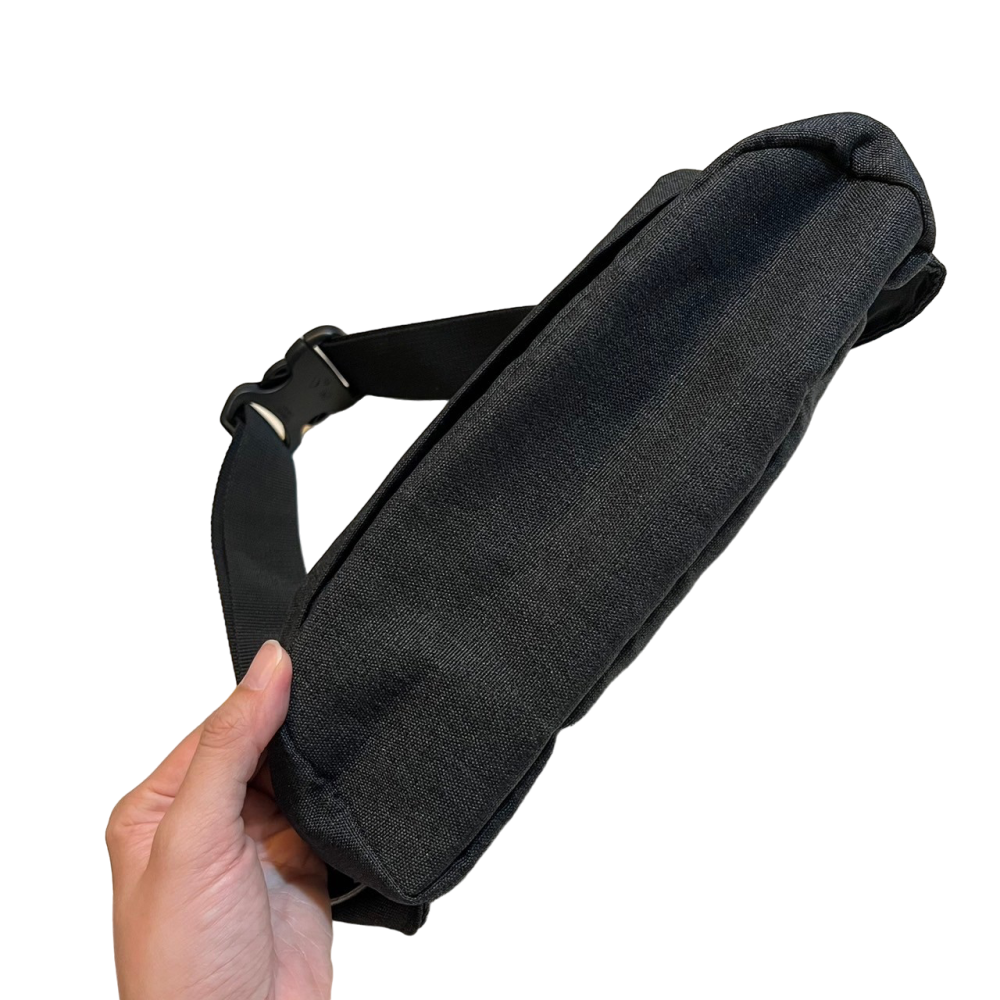 ❮二手❯ 美國 Champion 草寫logo電繡 胸包 單肩包 斜背包 腰包 外送員 胸腰包 可調節肩帶 正面冠軍標誌-細節圖4