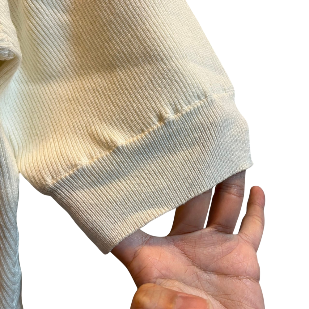 ❮近新❯ 日本 An MILLE 針織毛衣 法式氣質款 花邊燈籠袖 針織毛衣 針織上衣 專櫃正品 泡泡袖設計感純色內搭-細節圖3