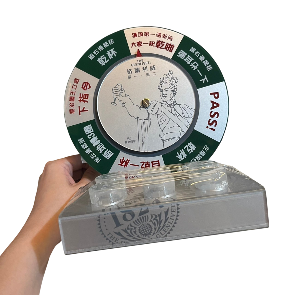 ❮近新❯ 蘇格蘭 GLENLIVET 格蘭利威 輪盤酒杯 喝酒道具 尾牙活動 尾牙道具 派對遊戲 桌遊酒吧-細節圖7