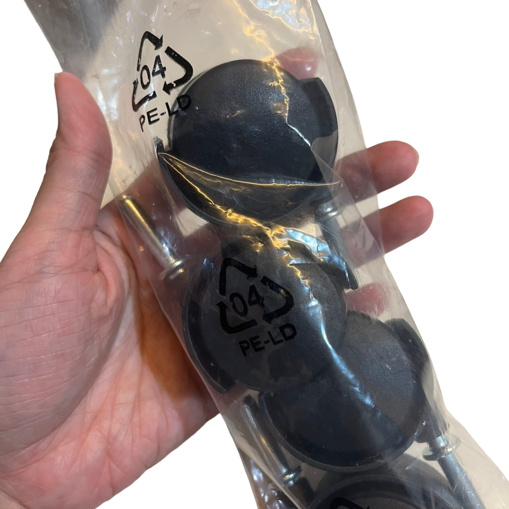 ❮全新❯ SHUTER 樹德 巧拼DIY 萬用輪 4入 萬向輪 帶煞車 輪子 推車 櫃子 抽屜櫃 抽屜 浴室收納櫃-細節圖2